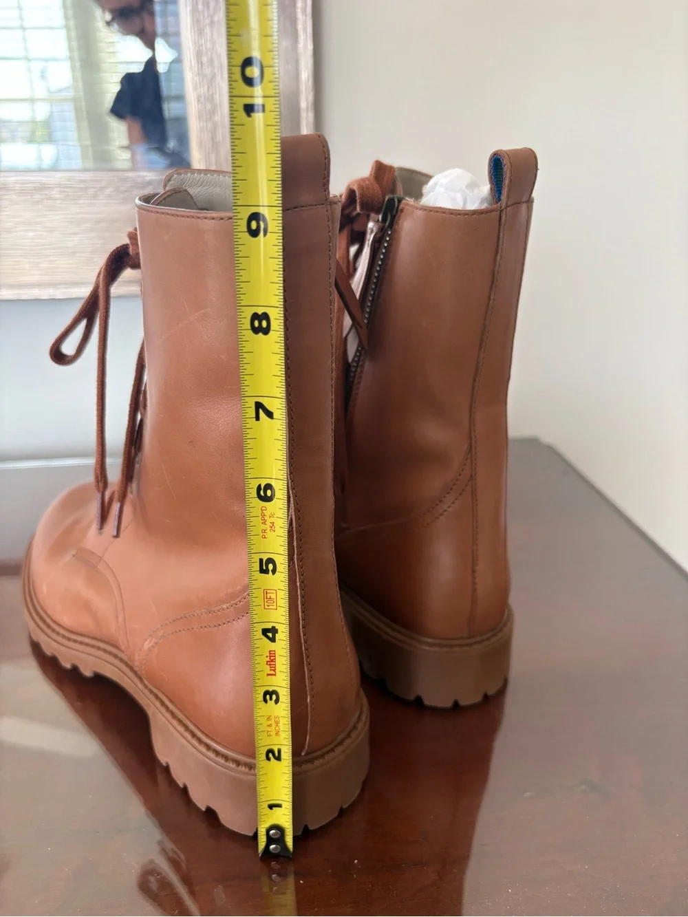 Boden boots NWOB size 41 (9.5) lace up boots lug sole, brown leather
